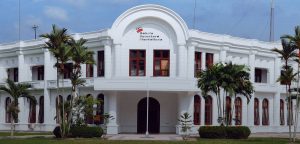 Pabrik pengolahan sawit Bakrie Sumatera Plantations dan kebun plasma petani